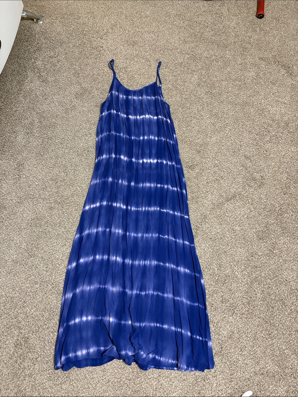Merona Blue Tie-Dye Maxi Slip Dress